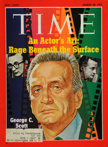 1971 Cover Time George C. Scott Actor Director Producer - ORIGINAL TM7