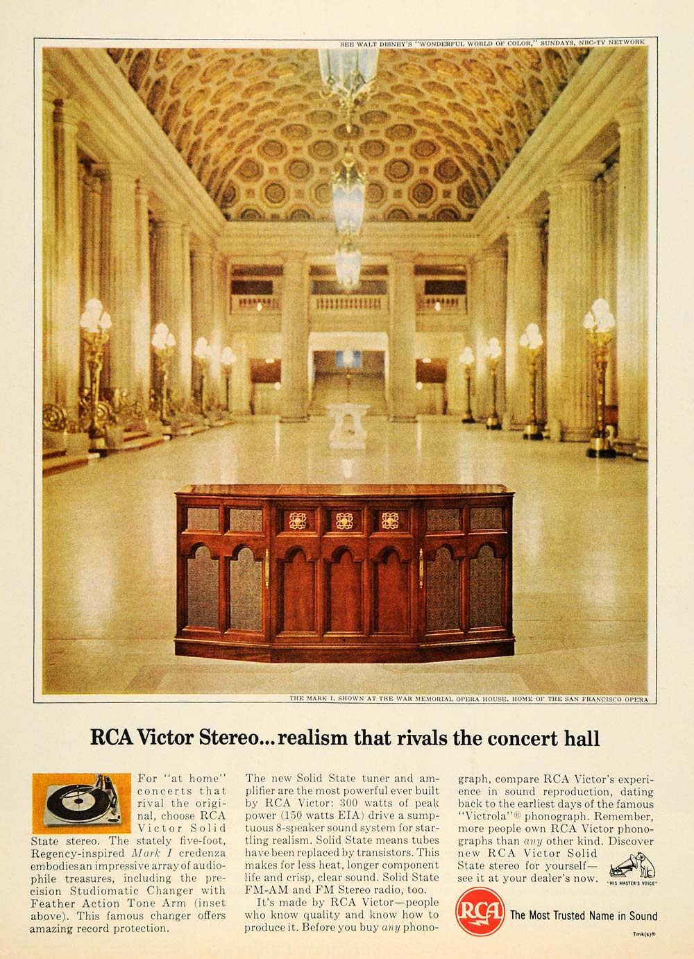 1965 Ad RCA Victor State Stereo Regency Mark I Credenza - ORIGINAL TM7
