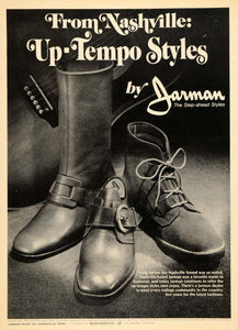 1970 Ad Jarman Shoe Company Nashville Genesco Boots - ORIGINAL ADVERTISING TM7