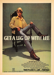 1970 Ad H D Lee Company Tack Flare II Pants Fortrel - ORIGINAL ADVERTISING TM7