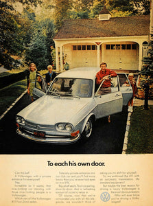 1972 Ad Volkswagen 411 Four-Door Sedan Family Car VW - ORIGINAL ADVERTISING TM7