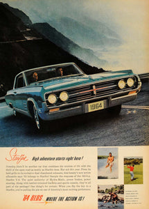 1963 Ad 1964 Starfire Oldsmobile Hydra-Matic V-8 Cars - ORIGINAL ADVERTISING TM7