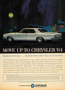 Ad 1964 Sports-bred 300 Newport New Yorker Chrysler Car - ORIGINAL TM7