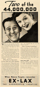 1935 Ad Chocolate Ex-Lax Laxative Regularity Pricing - ORIGINAL ADVERTISING TM7