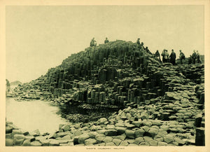 1913 Photogravure Giant's Causeway County Antrim Ireland Basalt Rock TMM1