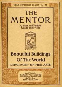 1913 Cover Mentor September Architecture Arts & Crafts Border Design TMM1