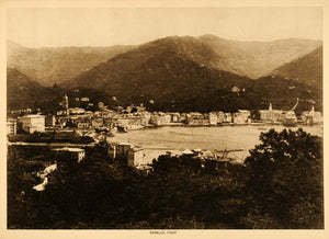 1913 Intaglio Print Rapallo Liguria Italy Italian Riviera Seaport TMM1