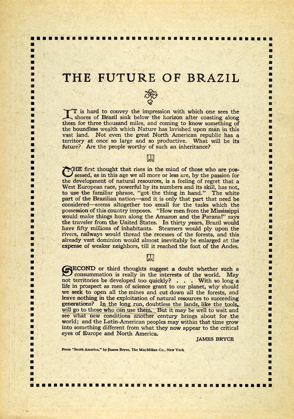 1917 Cover The Mentor Arts & Crafts Border Design Lithograph Brazil E. M TMM1