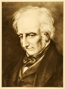 1913 Intaglio Print William Wordsworth Portrait English Romantic Poet TMM1