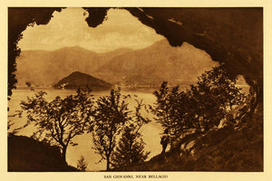 1925 Rotogravure San Giovannia Ballagio Tremezzina Lake Como Lobardy Italy TMM1