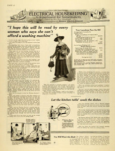 1920 Ad Western Electric Housekeeping Utilities Laundry Washing Machine TMP2