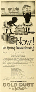 1918 Ad Gold Dust Soap Housecleaning Black Americana Children House TMP2
