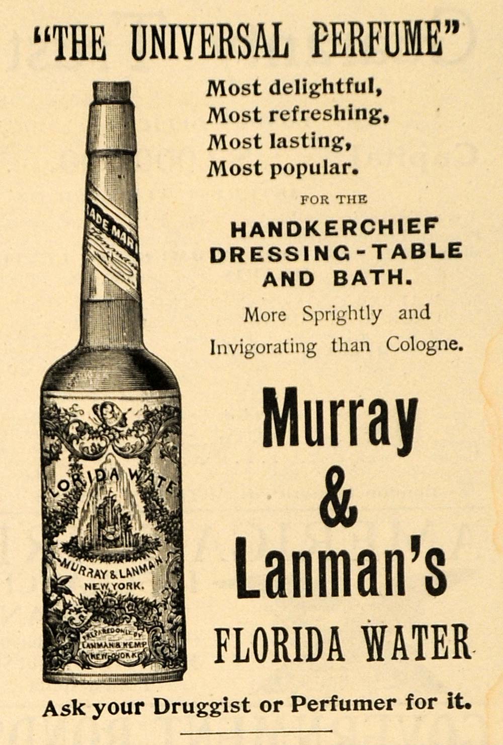 Murray & Lanman Florida Water Cologne
