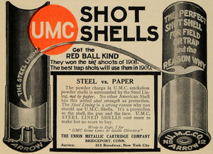 1909 Ad Union Metallic Cartridge UMC Shot Powder Shells - ORIGINAL TOM1