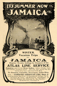 1902 Ad Hamburg-American Line Cruise Jamaica Voyage - ORIGINAL ADVERTISING TOM1