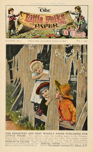 1902 Ad Sabbath The Little Folks Paper By Faith Latimer - ORIGINAL TOM1