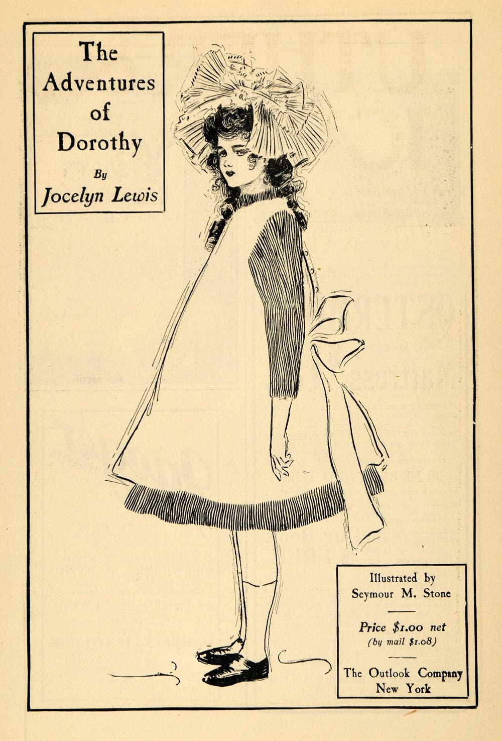 1903 Ad Adventures Dorothy Jocelyn Lewis Fairy Tale Art - ORIGINAL TOM1