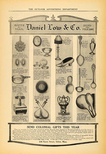 1910 Ad Daniel Low Mail Gifts Sew Pearl Pendant Brooch - ORIGINAL TOM1
