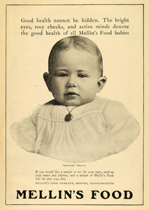 1904 Ad Gretchen Hahnen Mellins Food Company Baby Girl - ORIGINAL TOM1
