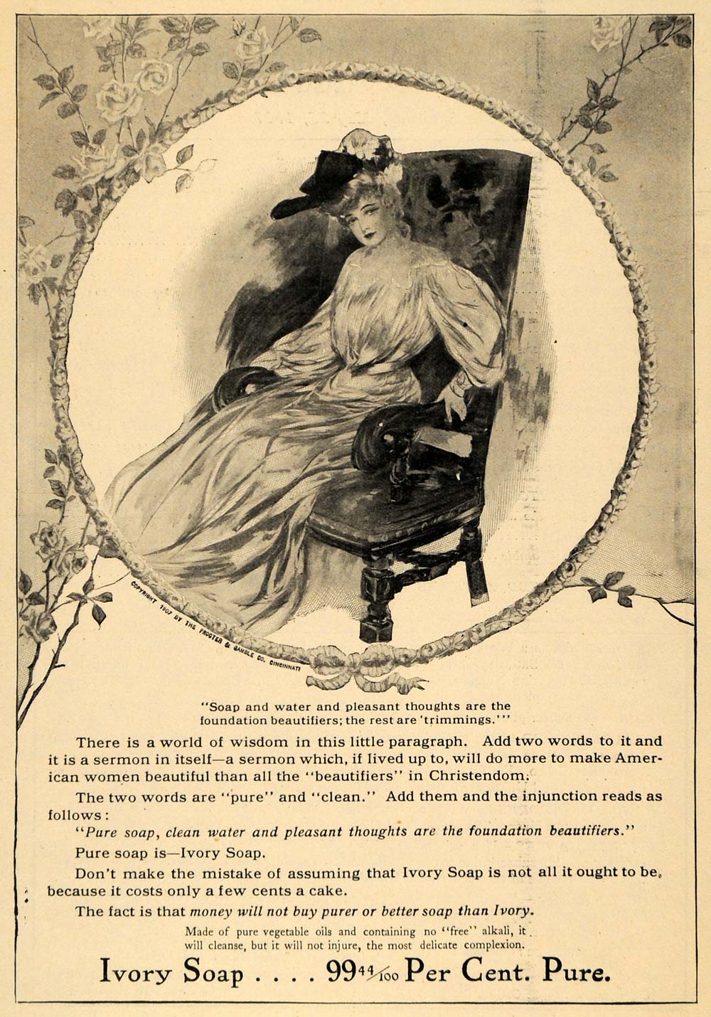 1907 Ad Womens Fashion Ivory Soap Procter & Gamble Bath - ORIGINAL TOM1