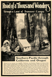 1907 Ad Southern Pacific Company Train Oregon Vacation - ORIGINAL TOM1 - Period Paper
