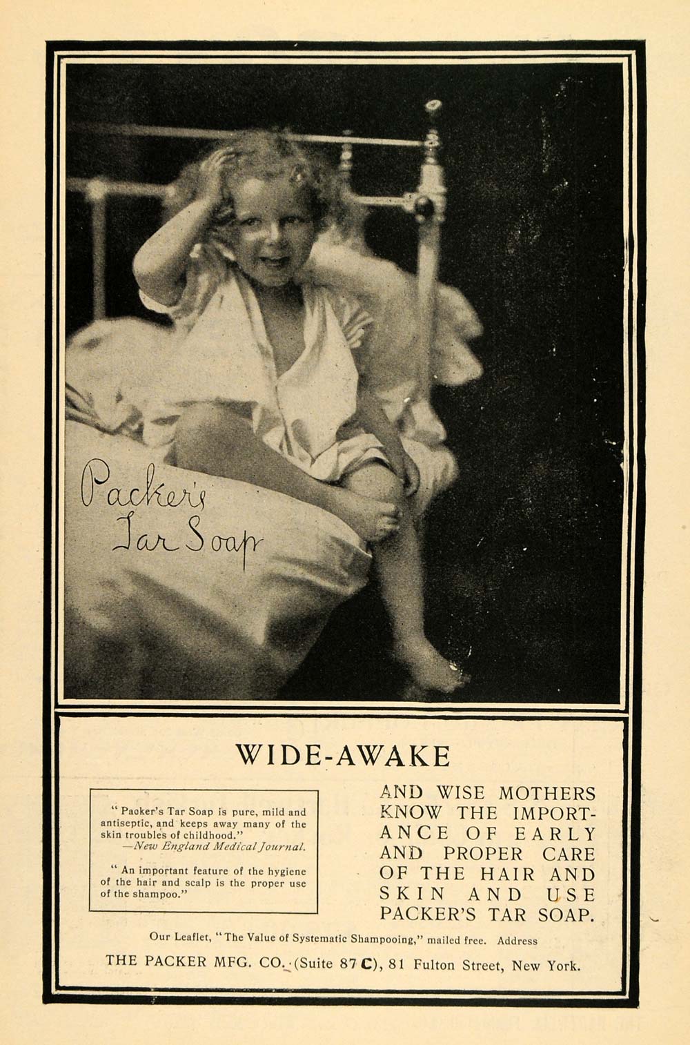 1900 Ad Tar Soap Packer Manufacturing Company Children - ORIGINAL TOM1