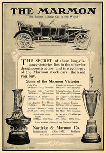 1911 Ad Marmon Suburban Automobile Wins Cobe Cup Trophy - ORIGINAL TOM1