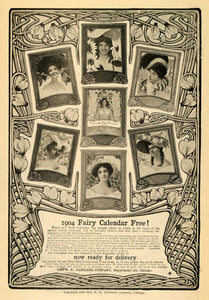 1903 Ad 1904 Fairy Soap Calendar N K Fairbank Company - ORIGINAL TOM1