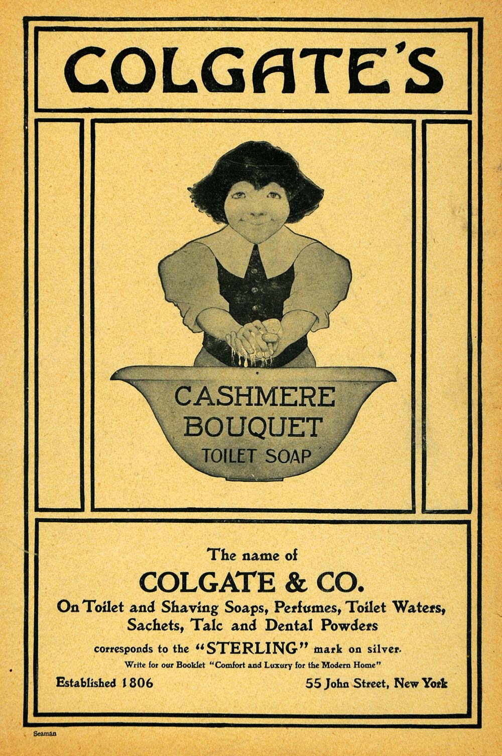 1904 Ad Colgate & Company Cashmere Bouquet Toilet Soap - ORIGINAL TOM1