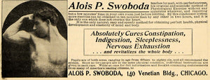 1900 Ad Alois P. Swoboda Mail Teaching Physical Health - ORIGINAL TOM2