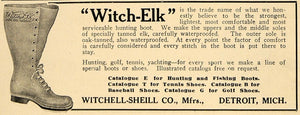1910 Ad Witchell Sheill Hunting Boot Waterproof Shoe - ORIGINAL ADVERTISING TOM2