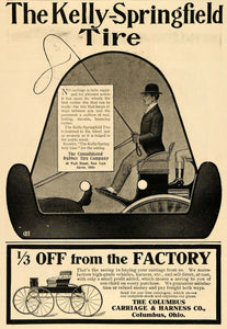 1904 Ad Columbus Carriage & Harness Co. Ohio Tire - ORIGINAL ADVERTISING TOM2