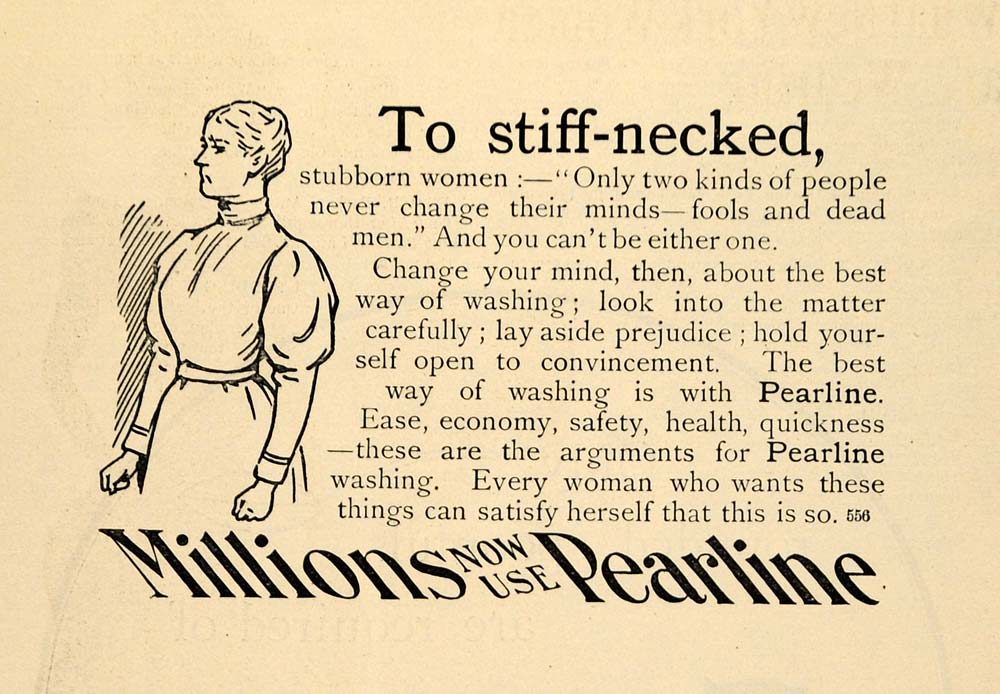 1897 Ad Pearline Washing Soap James Pyles Detergent - ORIGINAL ADVERTISING TOM3