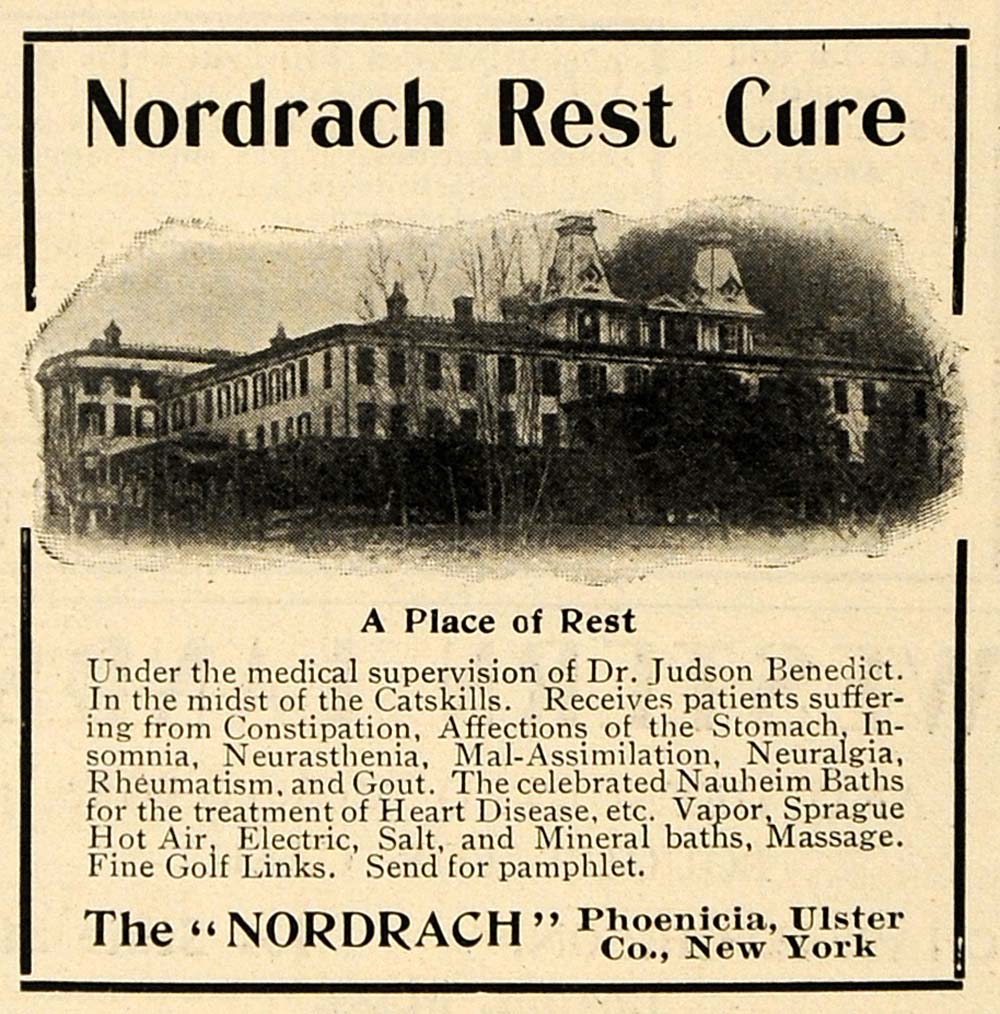 1903 Ad Nordrach Rest Cure Dr Judson Benedict Catskills - ORIGINAL TOM3