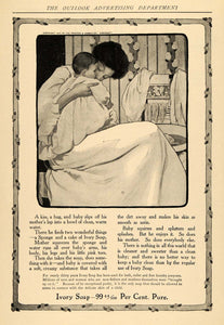 1906 Ad Ivory Soap Baby Mother Procter Gamble Bathing - ORIGINAL TOM3