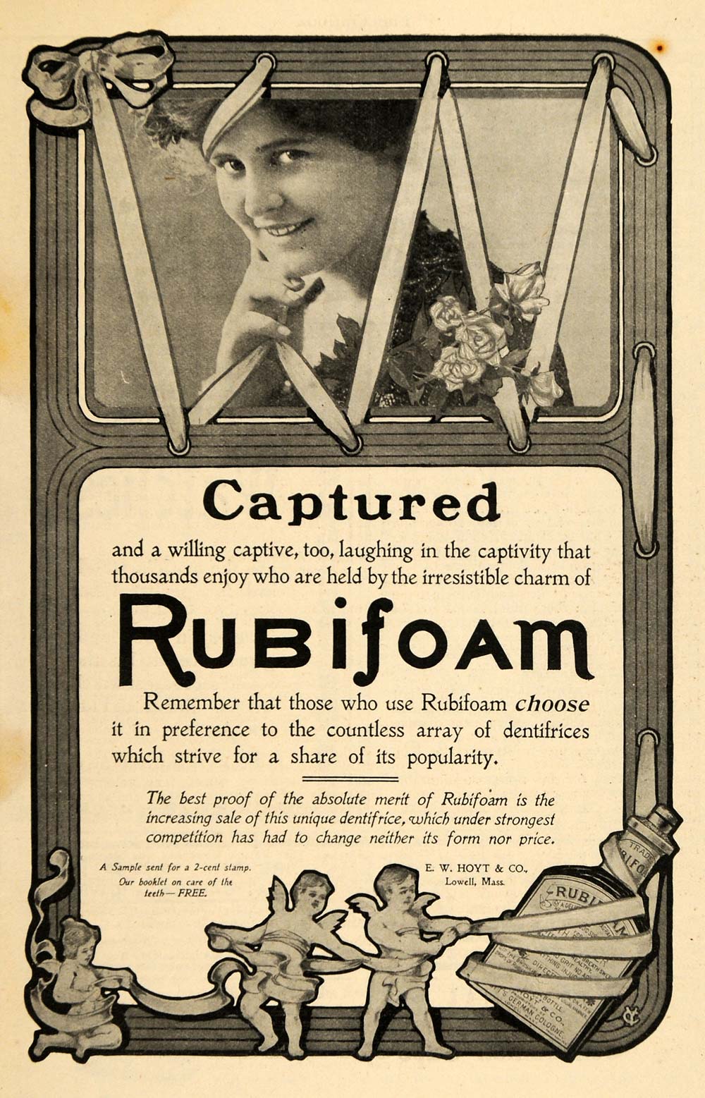 1903 Ad Rubifoam Dentifrice Teeth Toothpaste Cleaning - ORIGINAL TOM3