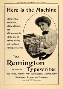 1910 Ad Remington Typewriter Machine Writing Model 11 - ORIGINAL TOM3
