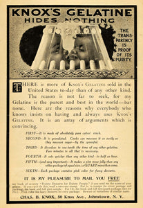 1900 Ad Chas. B. Knox Gelatine Jelly Sweet Dessert Kid - ORIGINAL TOM3