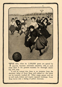 1902 Ad Ivory Soap Girls Ball Fashion Skin Health Care - ORIGINAL TOM3
