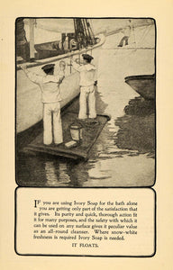 1903 Ad Ivory Soap Ship Sailor Bath Clean Beauty Health - ORIGINAL TOM3