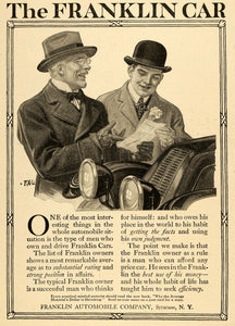 1916 Ad Franklin Automobile Motorist Motor Car Auto - ORIGINAL ADVERTISING TOM3