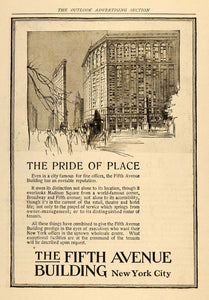 1916 Ad 5th Avenue New York Madison Square Business - ORIGINAL ADVERTISING TOM3