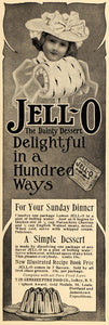 1908 Ad Genesee Pure Food Co. Jell-O Dessert Child - ORIGINAL ADVERTISING TOM3