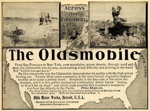 1903 Ad Olds Motor Works Oldsmobile Automobile Map NY - ORIGINAL TOM3