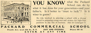 1902 Ad Packard Commercial School Campus Education - ORIGINAL ADVERTISING TOM3