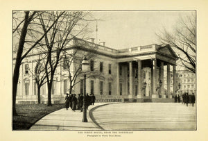 1902 Print White House Architecture Design Structure Building Henry Hoyt TOM3