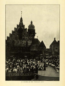 1904 Print Louisiana Purchase Exposition Worlds Fair Dinner Tyrolean Alps TOM3