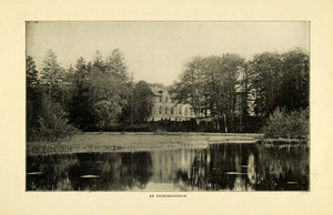 1898 Print Friedrichsruh Hunting Lodge Architecture Sachsenwald World War TOM3