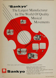 1970 Ad Sankyo Seiko Musical Movements Spring Motor - ORIGINAL ADVERTISING TOYS6