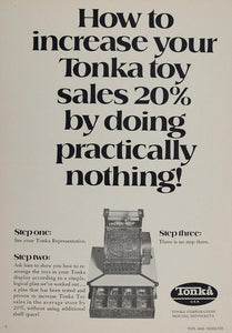 1970 Ad Tonka Toys Sales Old Cash Register Mound MN - ORIGINAL ADVERTISING TOYS6